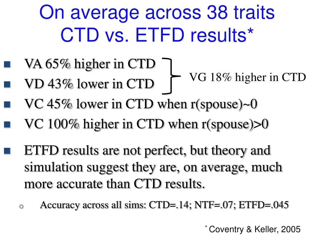 on average across 38 traits ctd vs etfd results