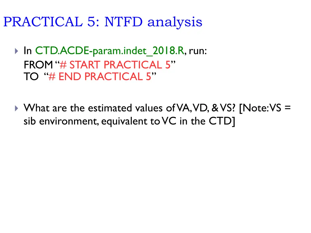 practical 5 ntfd analysis