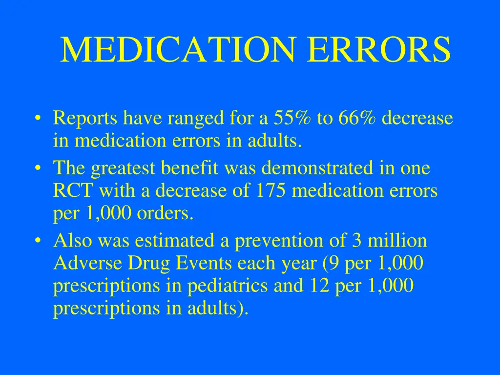 medication errors