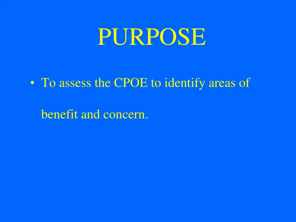purpose