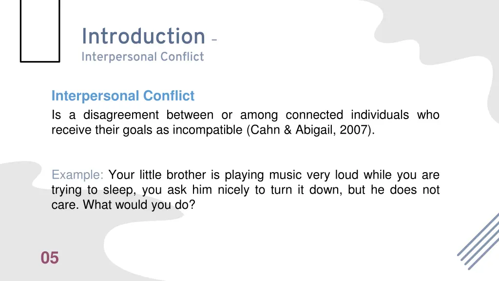 introduction interpersonal conflict