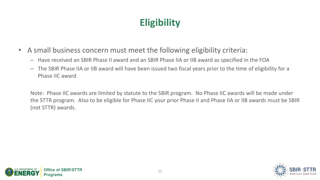 eligibility