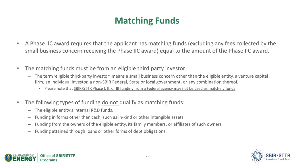 matching funds