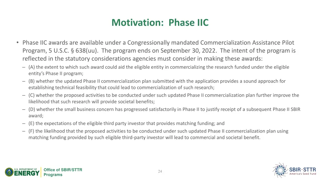 motivation phase iic