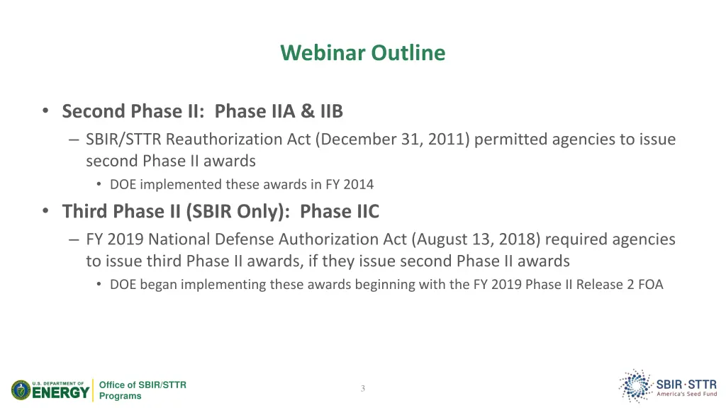 webinar outline