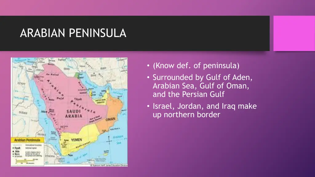 arabian peninsula