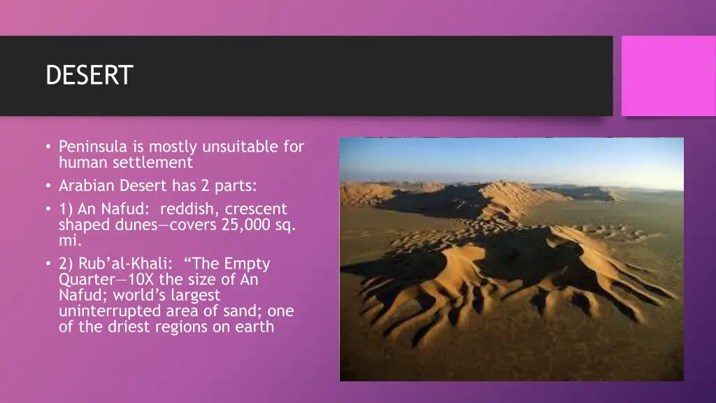desert