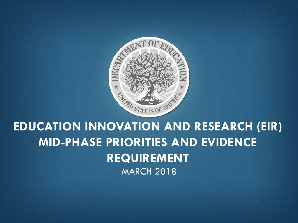 education innovation and research eir mid phase 1
