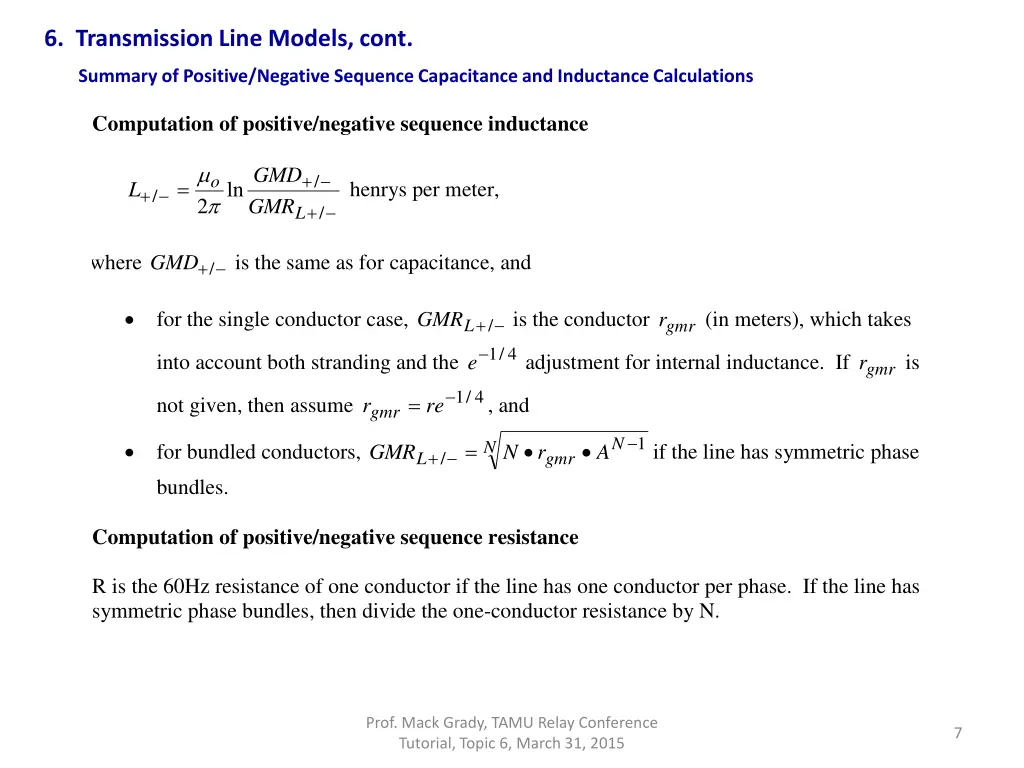 6 transmission line models cont 5