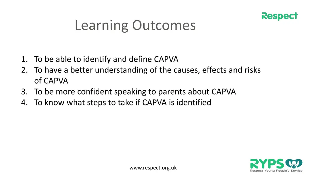 learning outcomes
