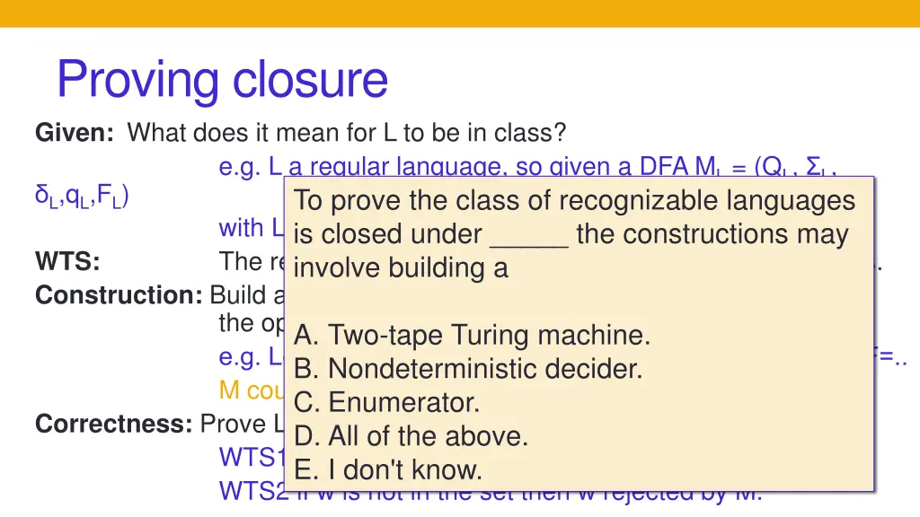 proving closure given what does it mean 1