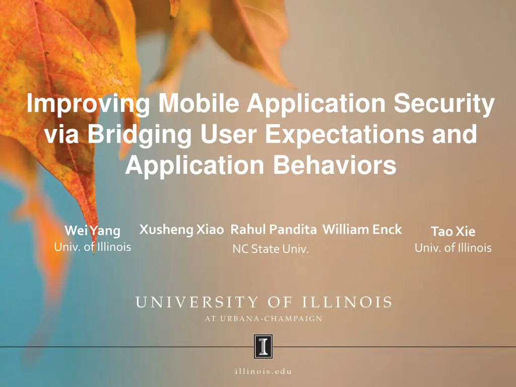 improving mobile application security