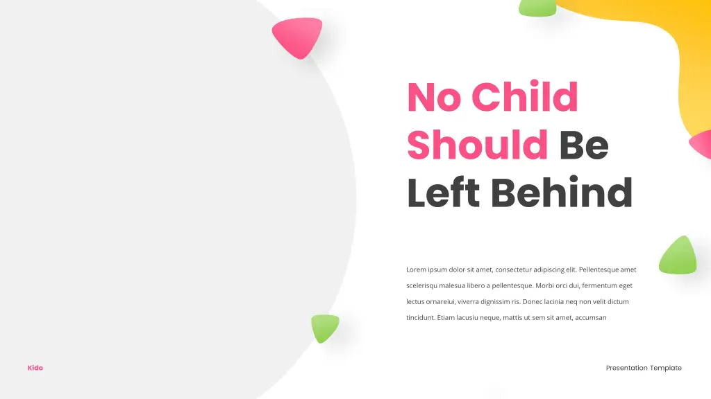 no child should be left behind