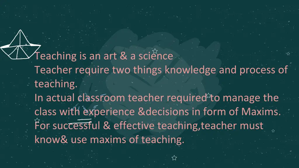 teaching is an art a science teacher require