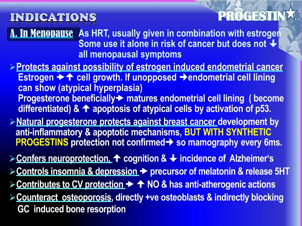 estrogen and progestin combinations pills 1