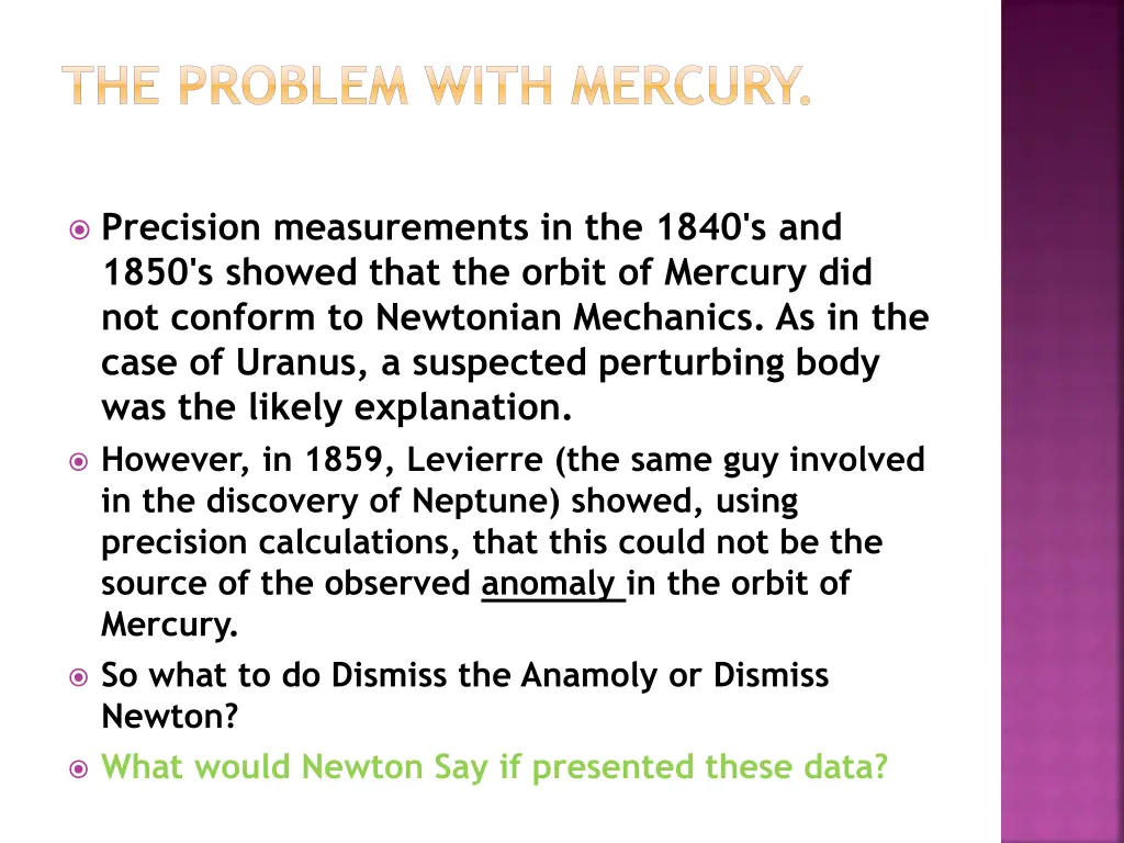 the problem with mercury