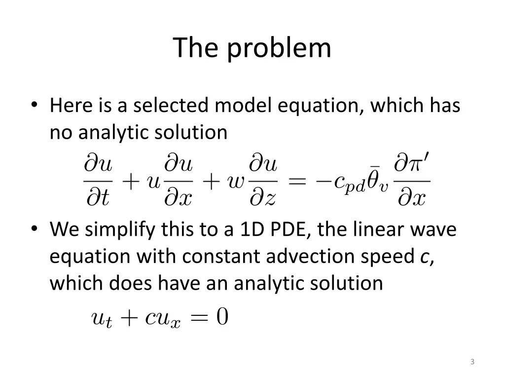 the problem