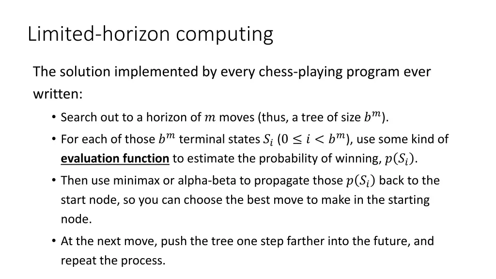 limited horizon computing 1