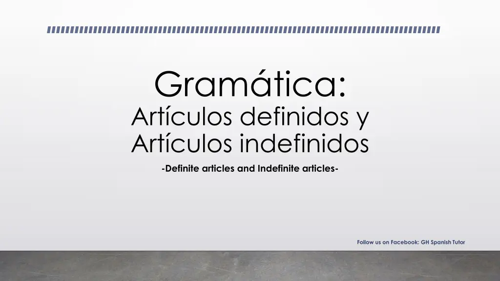 gram tica art culos definidos y art culos