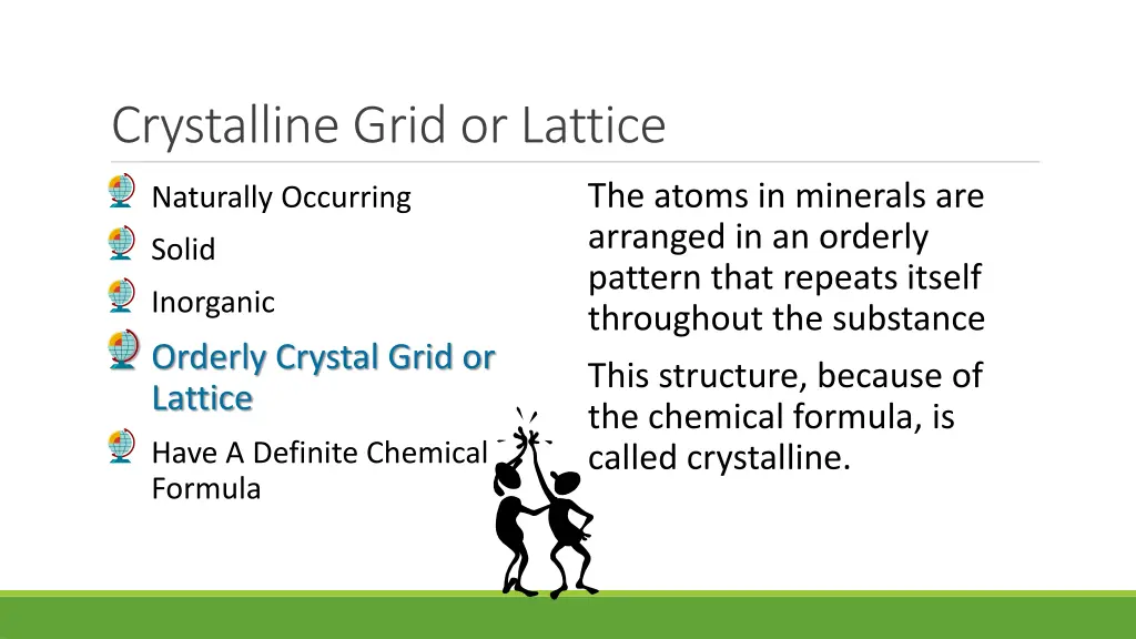 crystalline grid or lattice