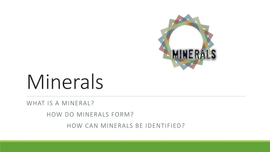 minerals