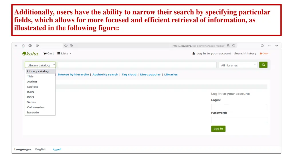 additionally users have the ability to narrow