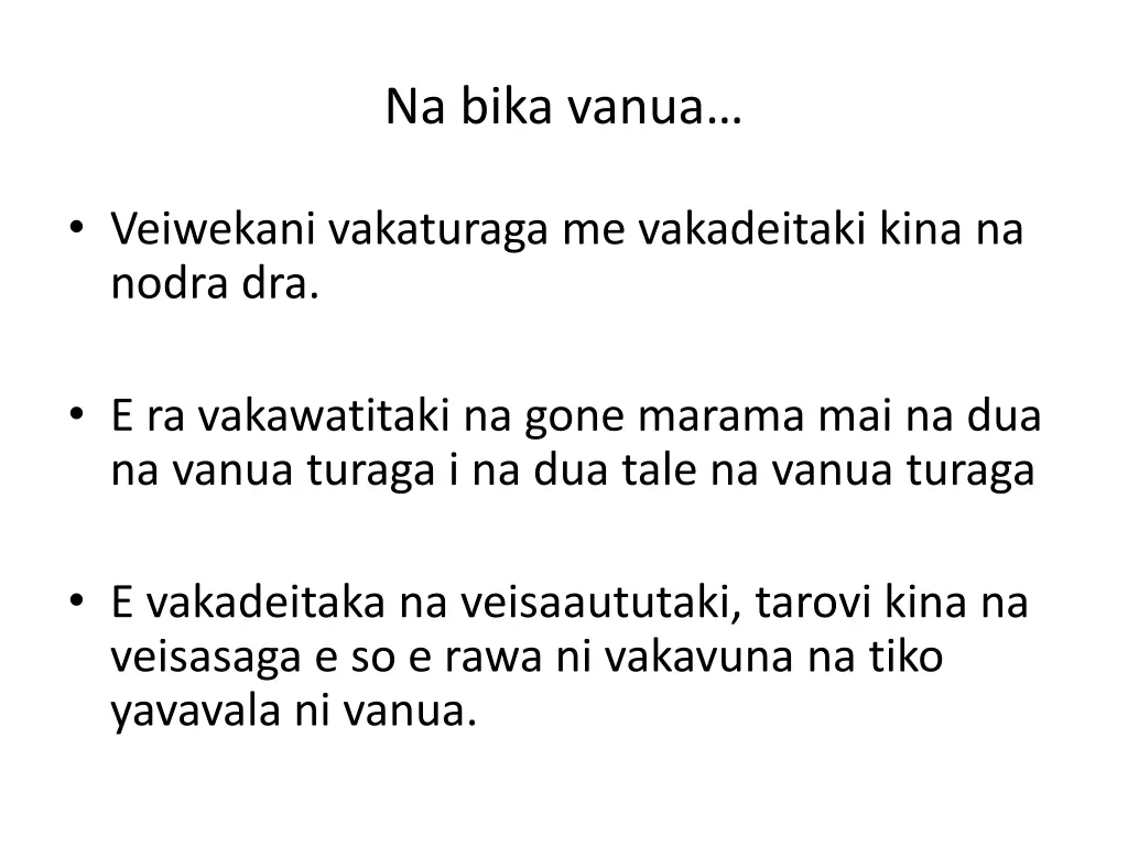 na bika vanua