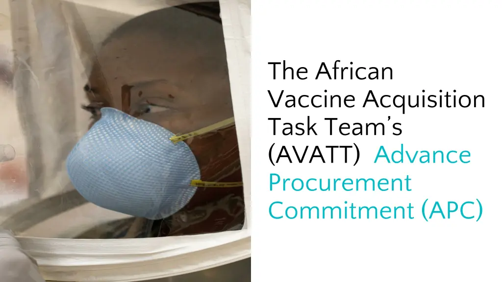 the african vaccine acquisition task team s avatt