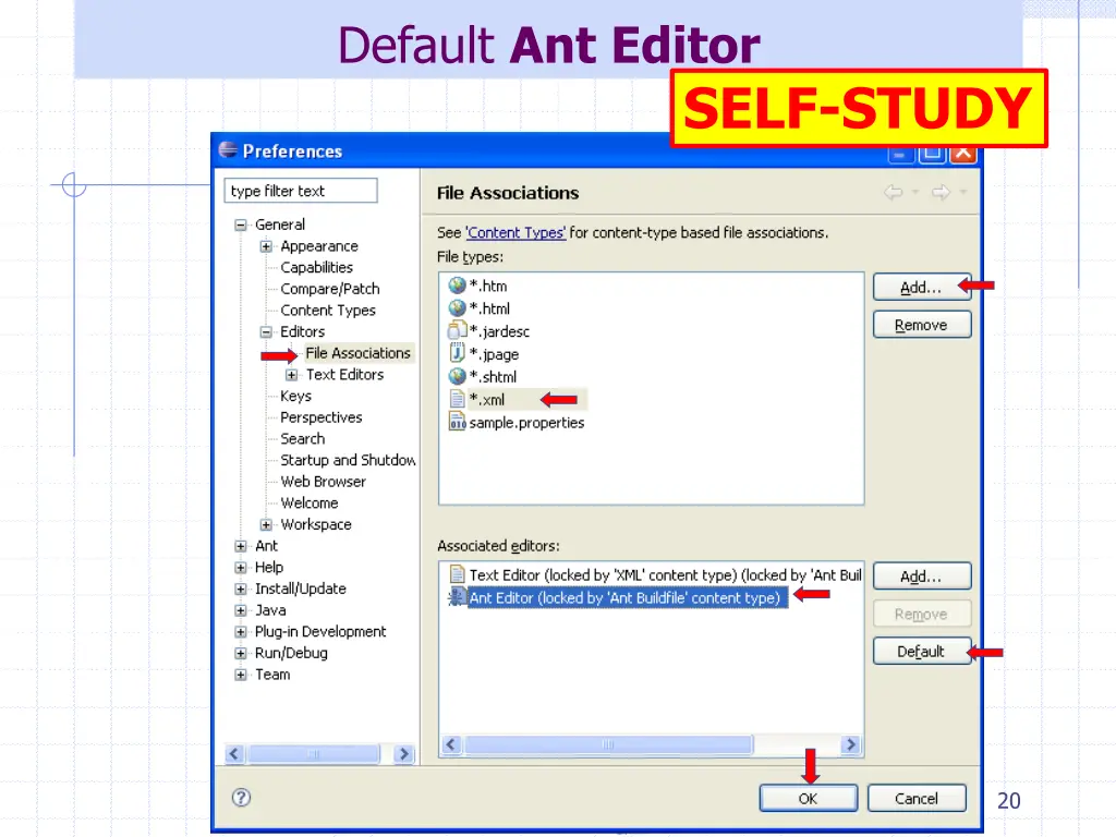 default ant editor 2