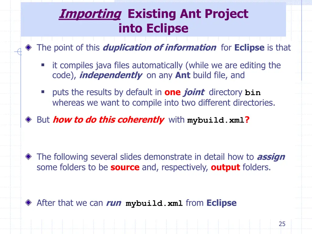 importing existing ant project into eclipse 3
