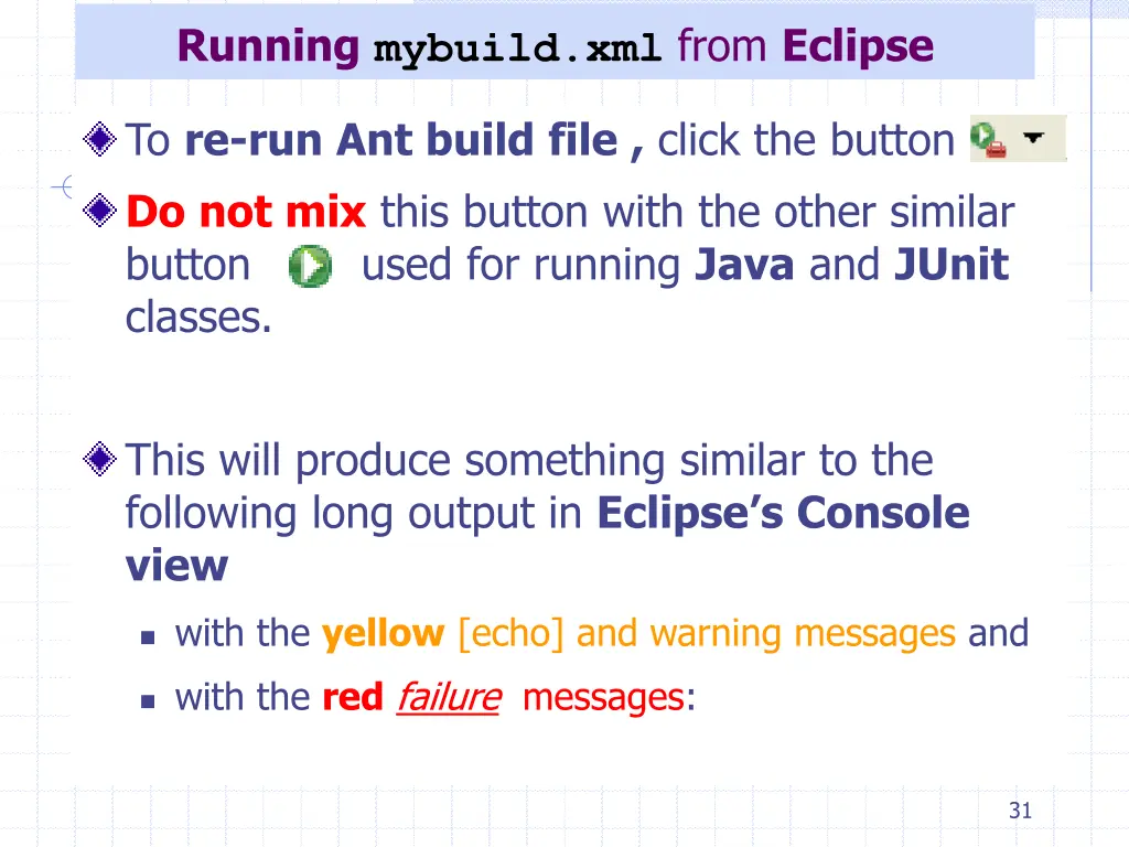 running mybuild xml from eclipse 2