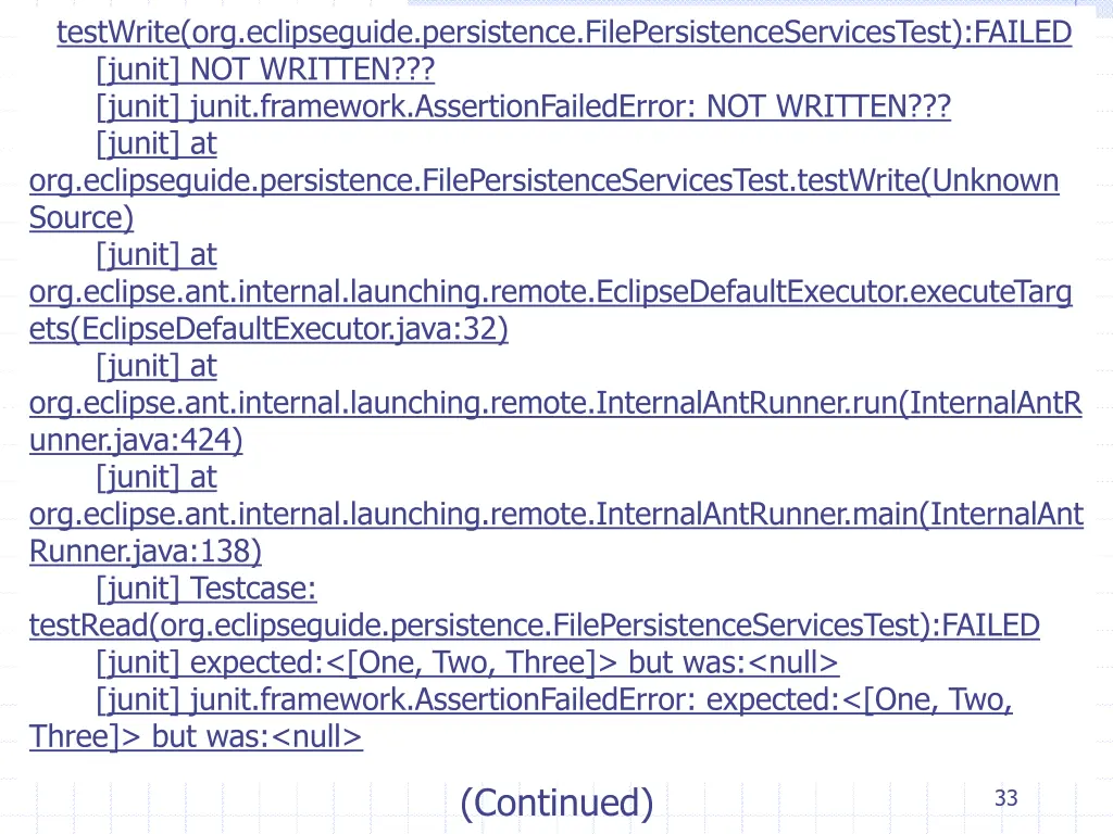 testwrite org eclipseguide persistence