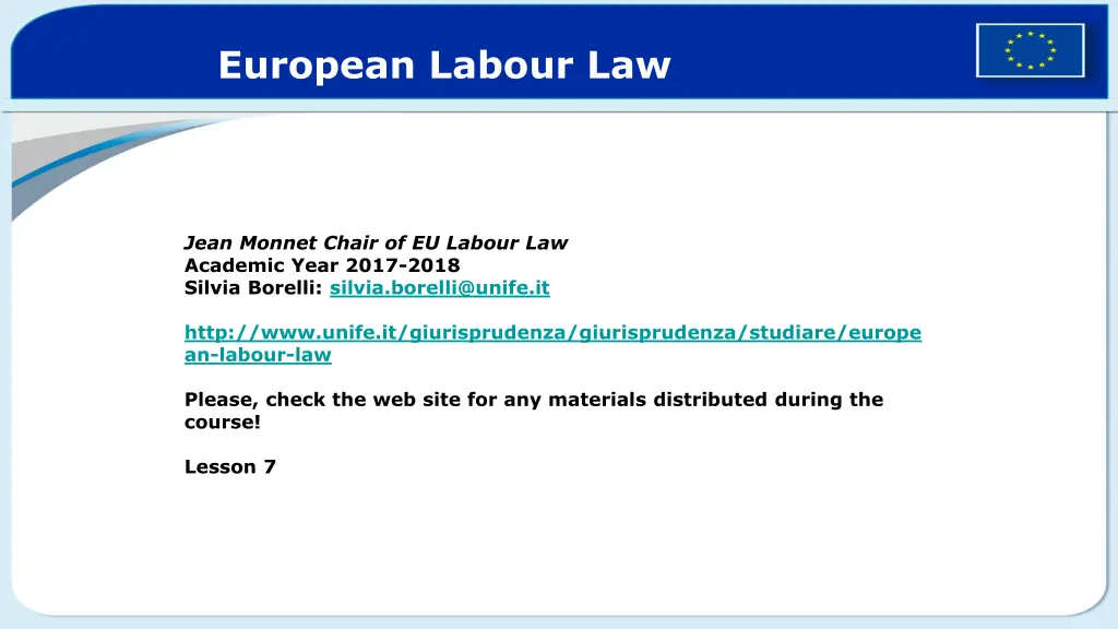 european labour law