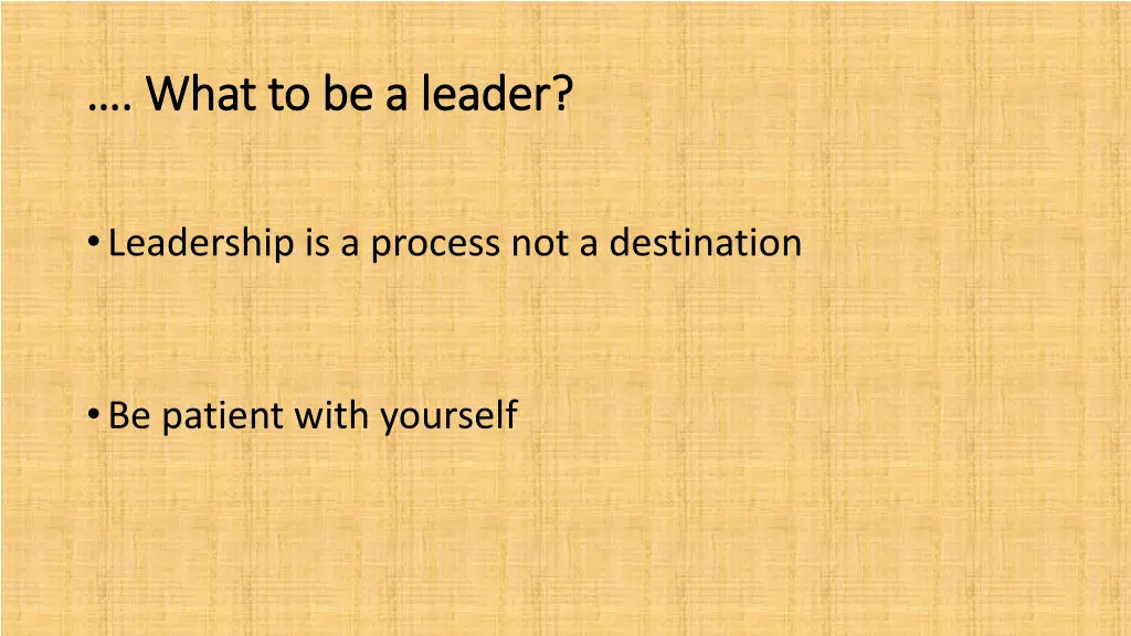 what to be a leader what to be a leader 1