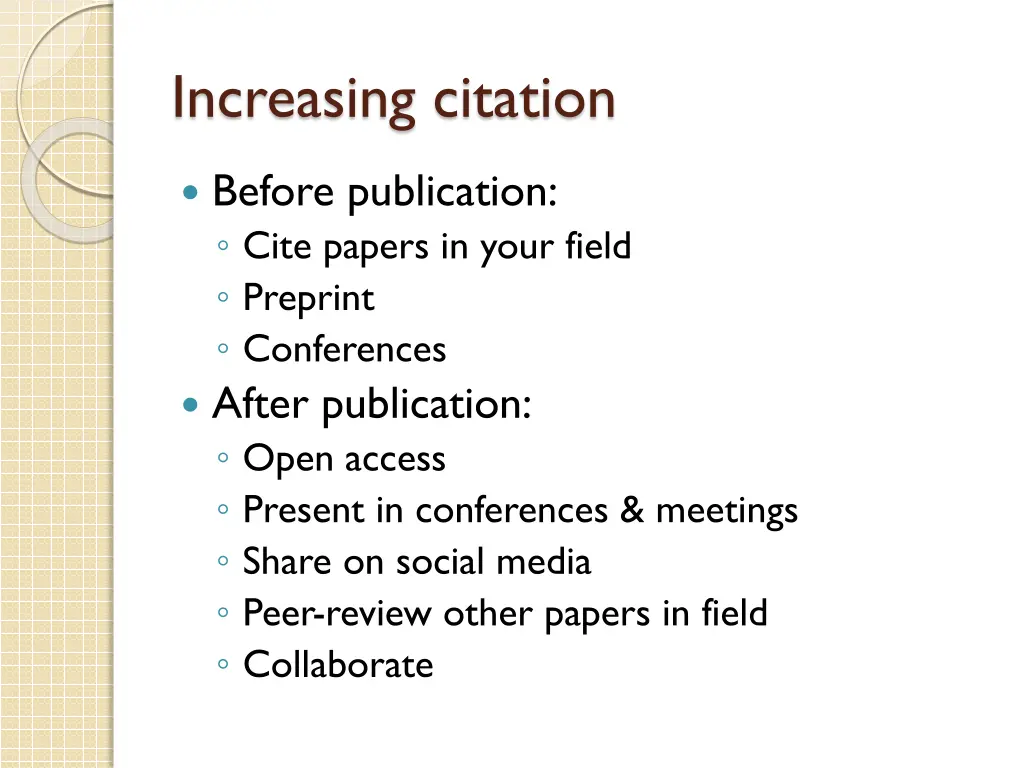 increasing citation