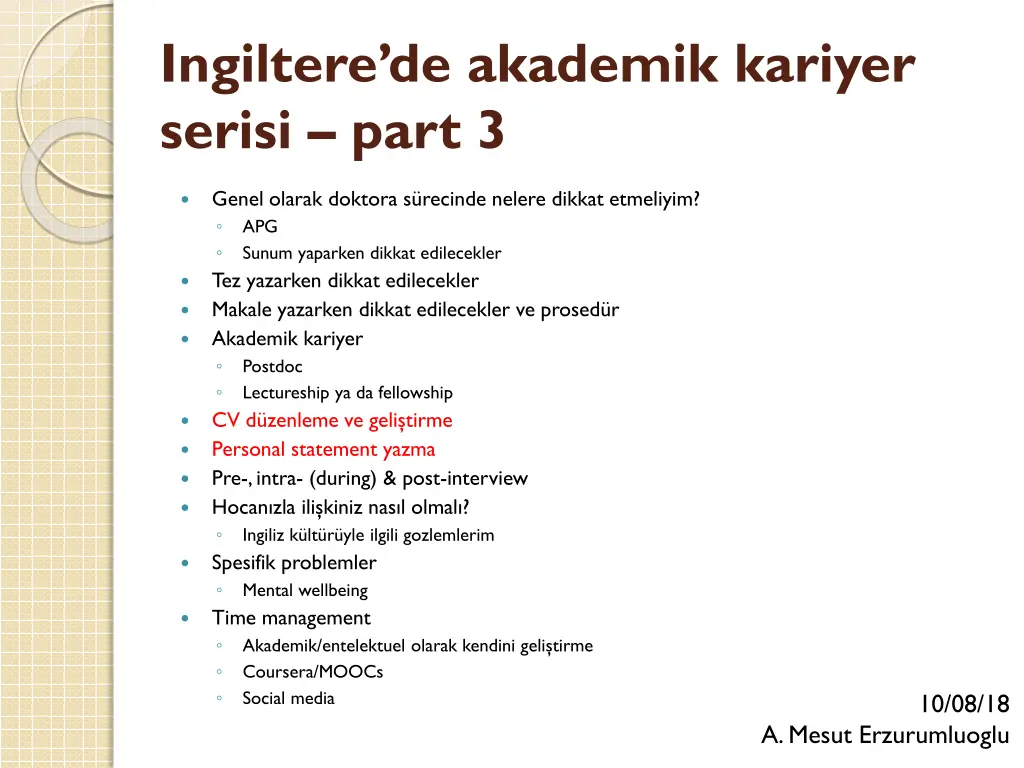 ingiltere de akademik kariyer serisi part 3
