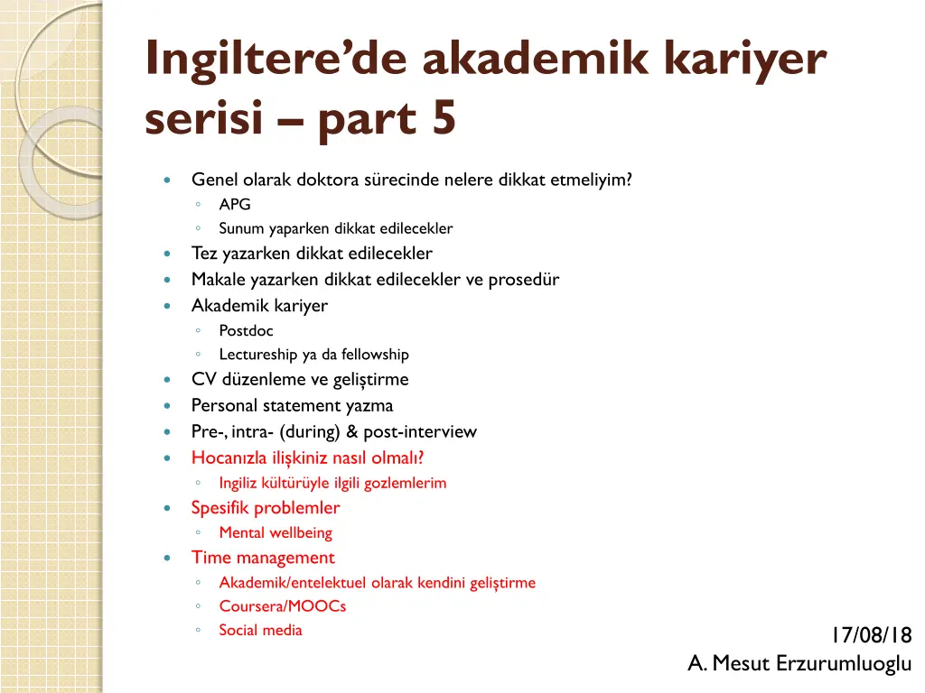 ingiltere de akademik kariyer serisi part 5