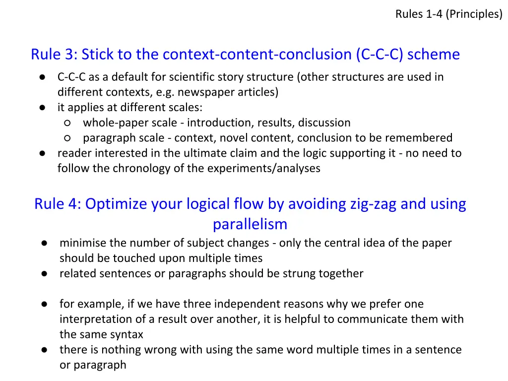 rules 1 4 principles 1