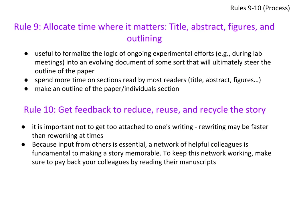 rules 9 10 process