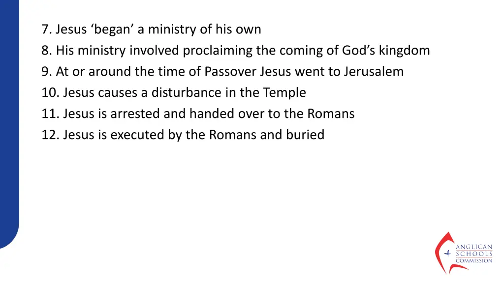 7 jesus began a ministry