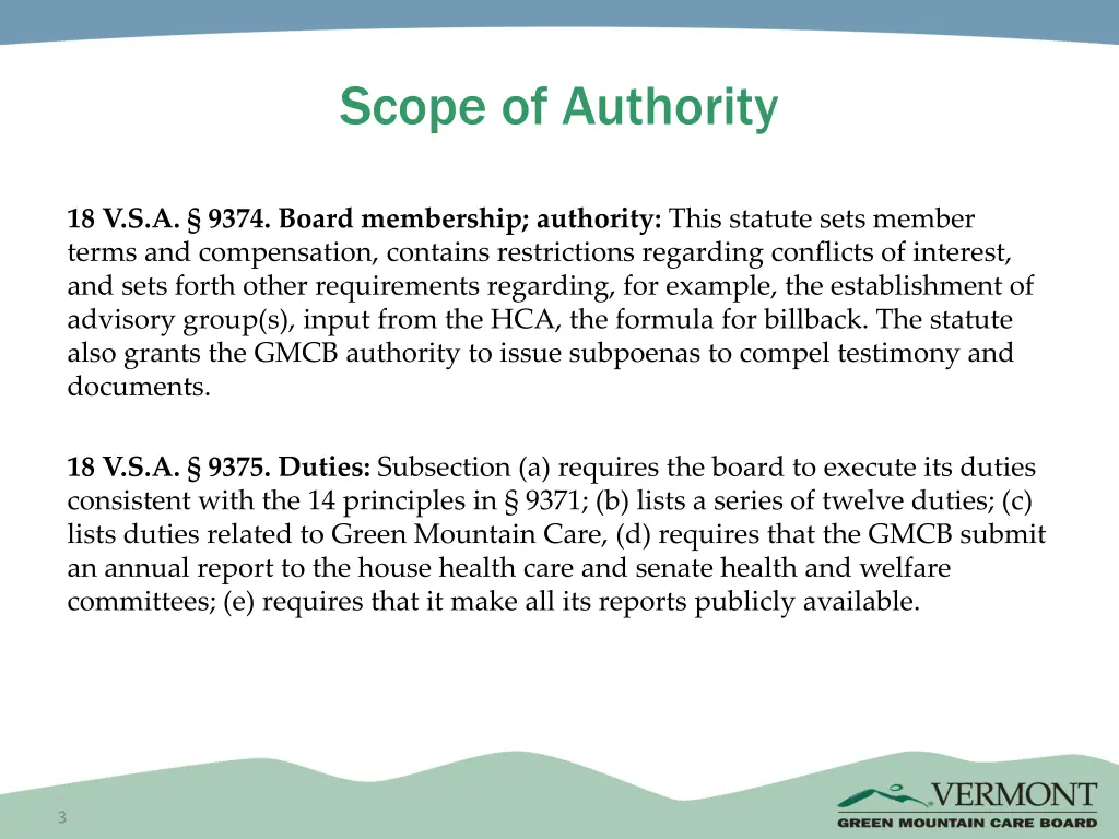 scope of authority