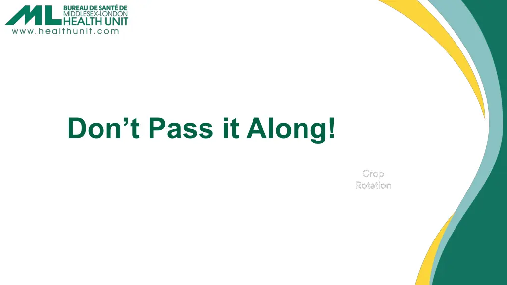 don t pass it along