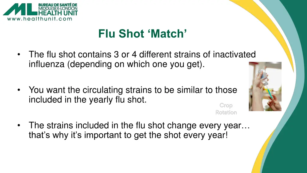 flu shot match