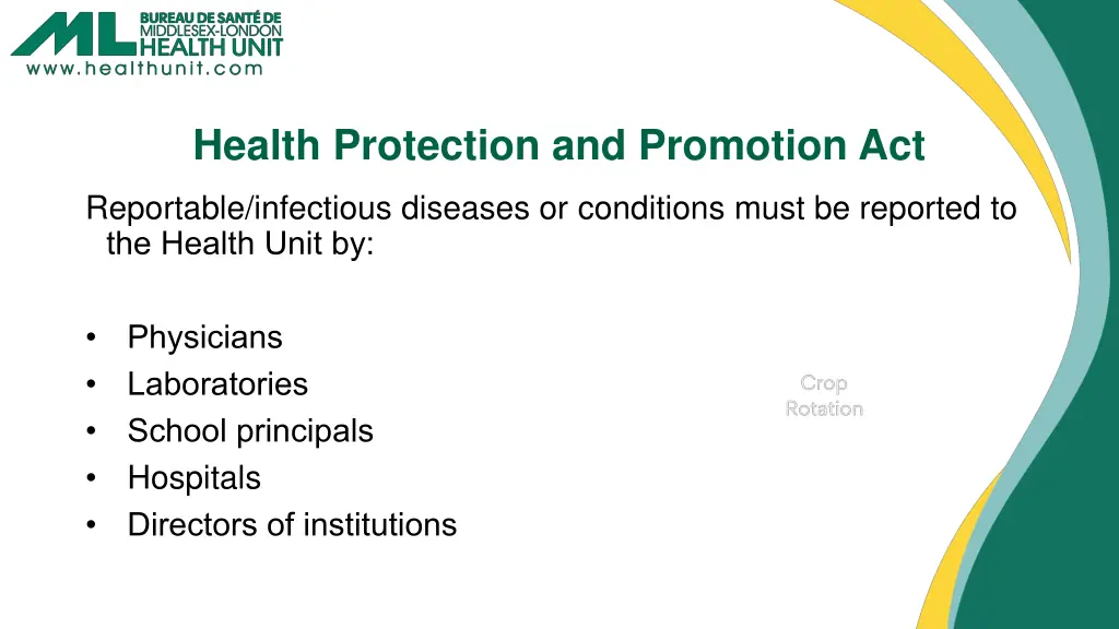 health protection and promotion act