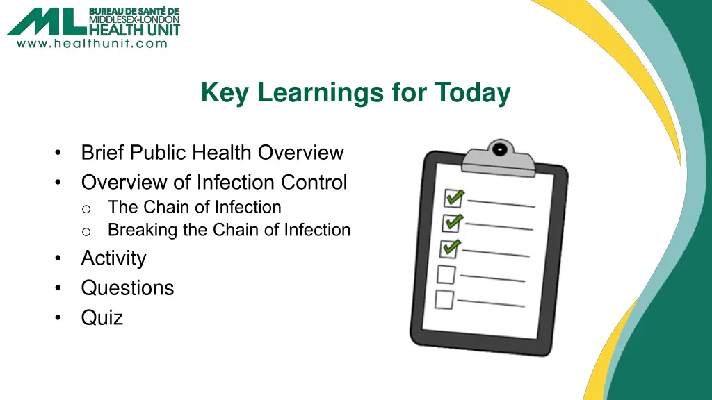 key learnings for today