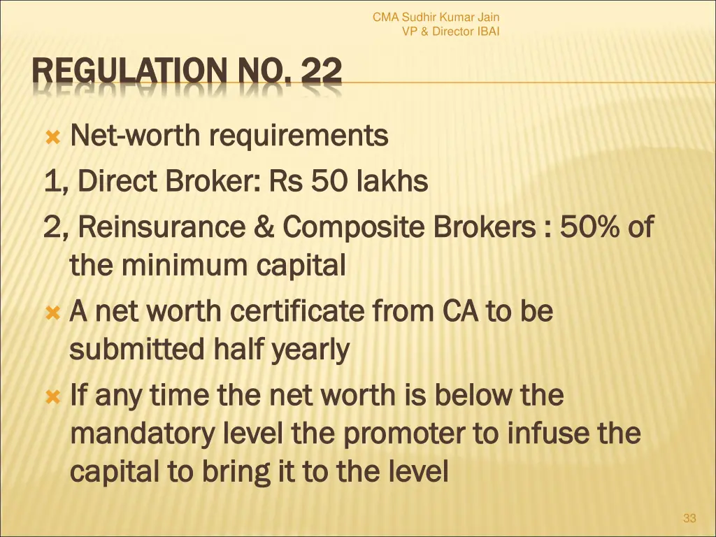 cma sudhir kumar jain vp director ibai 31