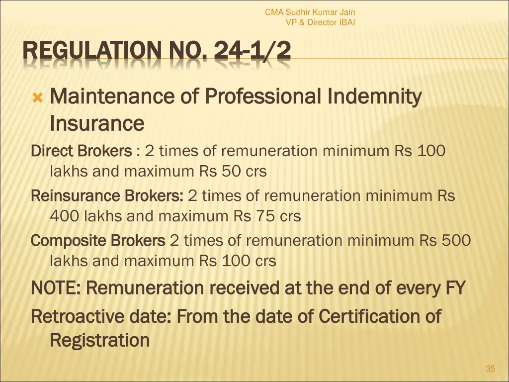 cma sudhir kumar jain vp director ibai 33