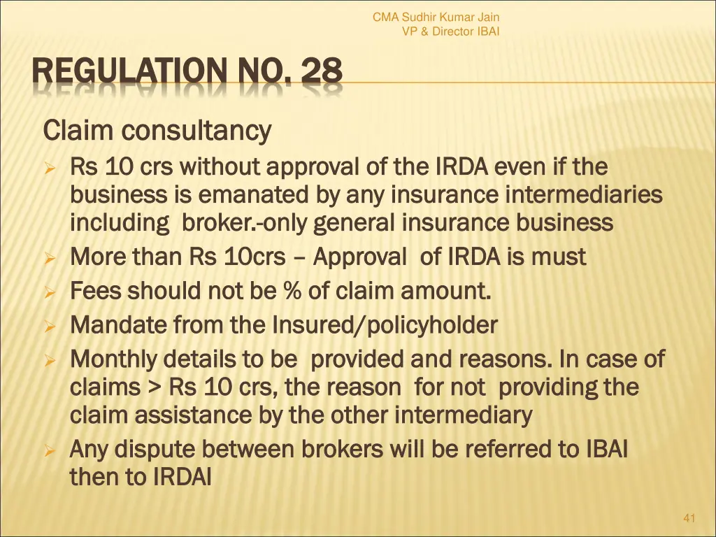 cma sudhir kumar jain vp director ibai 39