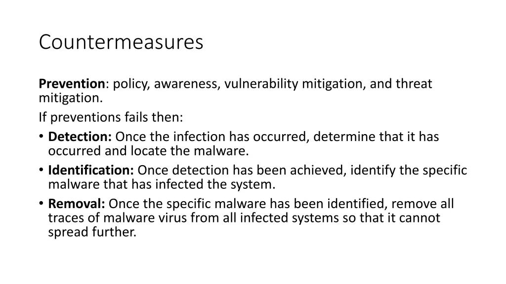 countermeasures