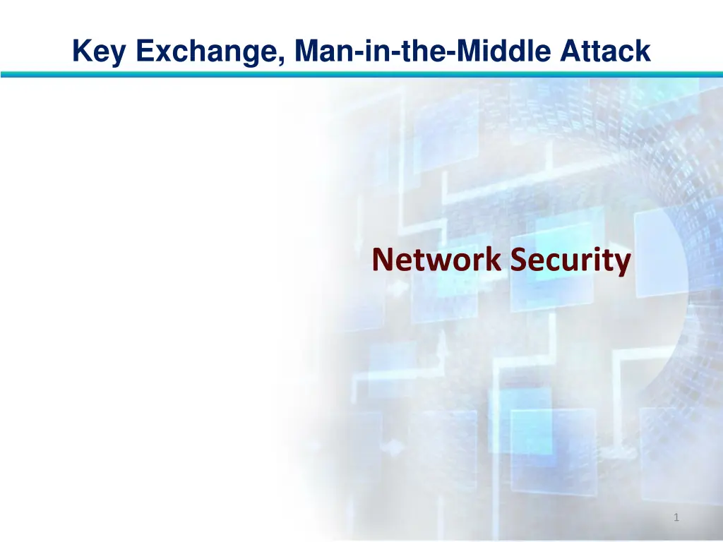key exchange man in the middle attack